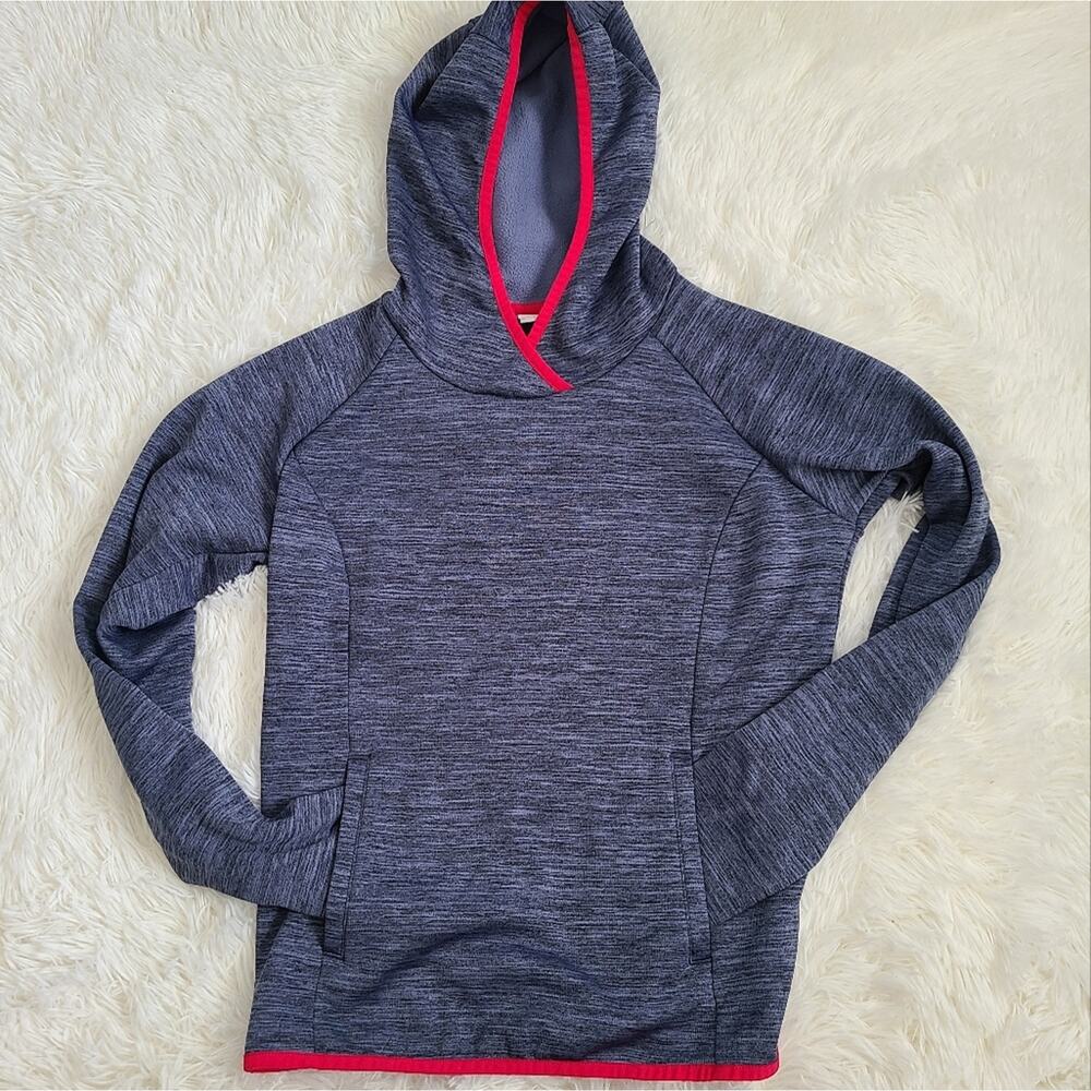 Columbia Blue And Pink Athletic Pullover Hoodie Extra Small - Picture 10 of 11